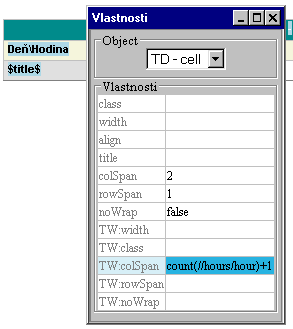 Nastavenie vlastností