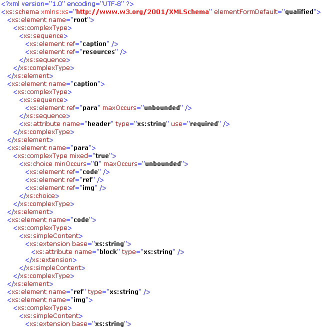 Ukážka XML Schémy